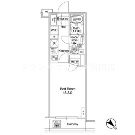 コンフォリア蒲田の物件間取画像